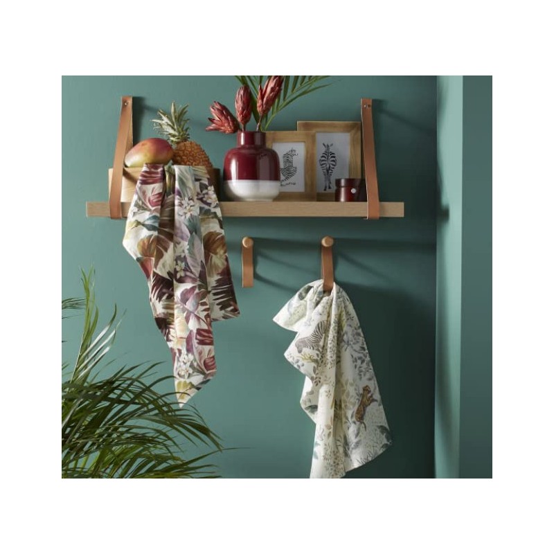 Coucke Tanzania Printed Linen Tea Towel 50 x 75 cm