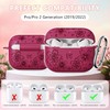 DXITROMI for Airpods Pro 2nd Generation Case - Butterfly Flowers
