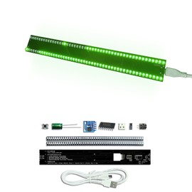 EIELE SMD soldering practice kit Green sound-activated musical spectrum light 12 colours Suitable for school teaching practice and beginners (Soldering required includes SMD LEDs)