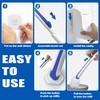JEHONN Disposable Toilet Brush with 48 Wand Cleaner Refills, Wall