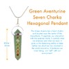 Green Aventurine Reiki Energy Charge Chakra Healing Crystals Necklace Gemstone