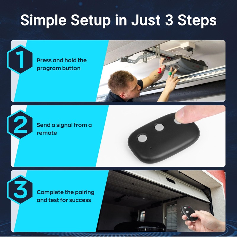 2 for MCT-3 Linear Megacode Garage Door Opener Remote LD033