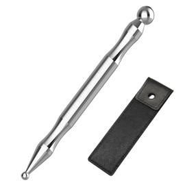 Pluma de acupuntura, herramienta de masaje de tela profundo de acero inoxidable, bolgrafo manual de acupuntura para aliviar el dolor meridiano de...  