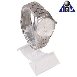 IGIMI IG-ZERO54 Watch Stand for Men and Women, Acrylic, Adjustable Size, Angle, Genuine Imported