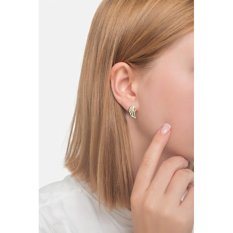 SOFIA MILANI - Women's Earrings 925 Silver Wing Angel Stud