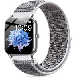 VELULYX Nylon Elastic Loop band Compatible with Veryfit IDW19/IDW13/IDW15/IDW18, 22MM Elastic Band for Goryfit Smart Watch T50/T60/T70/P66/P66D/P72/P95/P99, Y66/Y6,YB54, H1/D1, G39, LW11/LW36/LW51