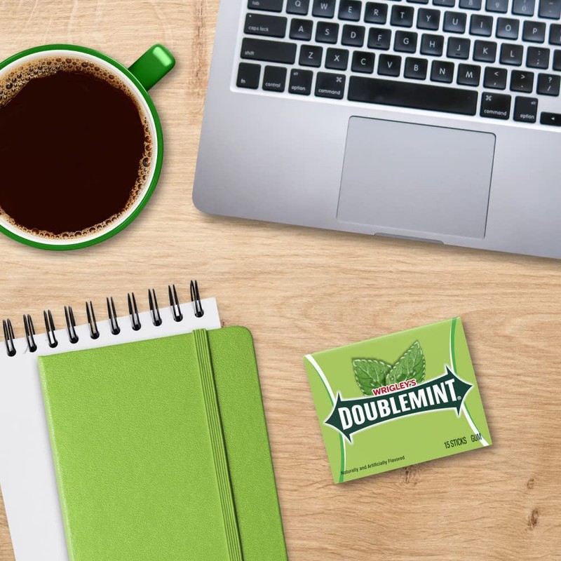 WRIGLEY'S Doublemint Chewing Gum Bulk Pack, 15 Stick Count (Pack