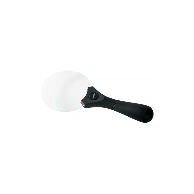 Lindner S7131 Rim free LED illuminated magnifier, 2,5x /4x magnification