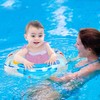 Baby Swimming Float, Inflatable Baby Swimming Ring with Safety Seat,