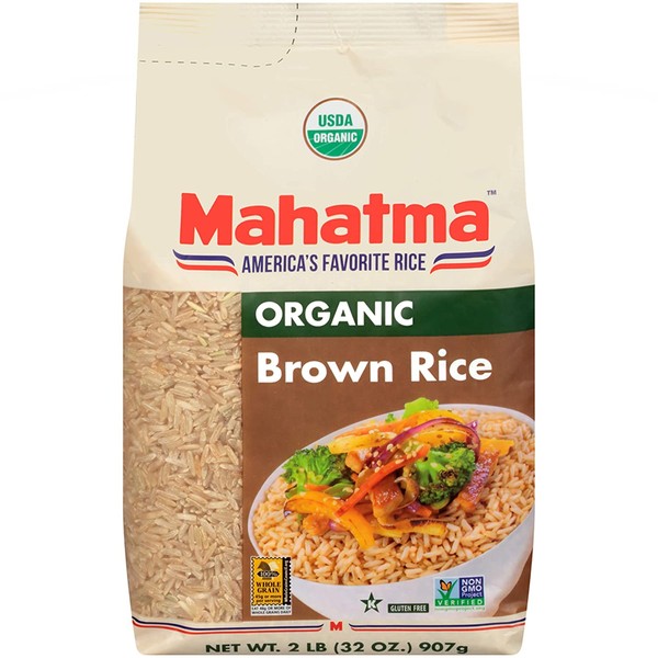 Mahatma Organic Brown Rice, 2 lb.