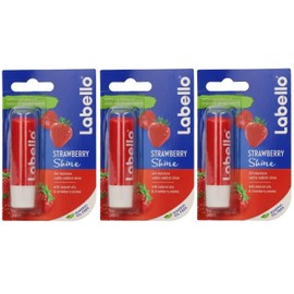 3 x Labello Strawberry Lip Balm