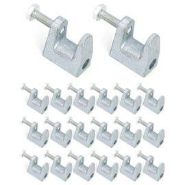 QWORK Beam Clamp, 20 Pcs 5/16" Zinc Plated Iron Safety Beam Clamp, 13/16" Jaw Opening