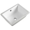 16 Inch Undermount Bathroom Sink Small Rectangle Undermount Sink White