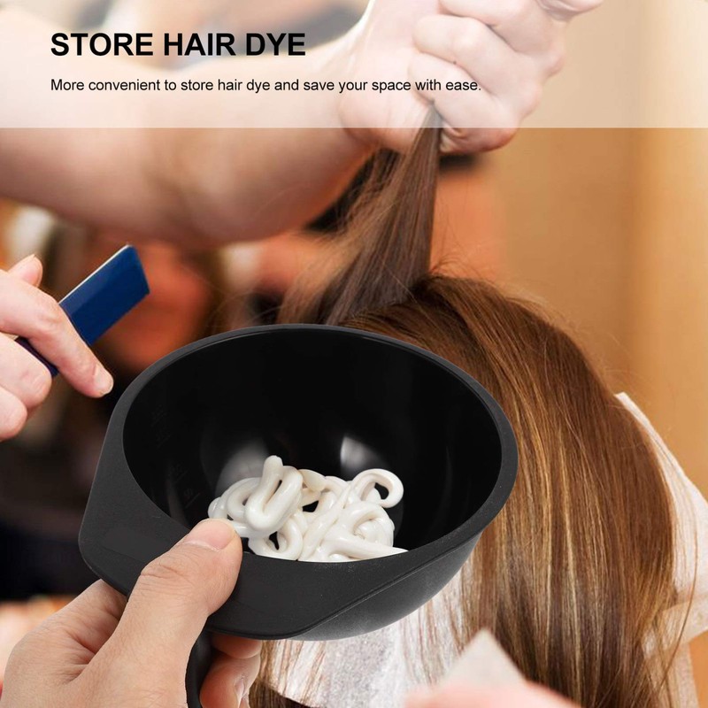 Lurrose 4 cuencos de plástico para teñir el cabello para