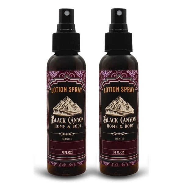 Black Canyon Raspberry Mint Scented Sprayable Lotion with Jojoba Oil,
