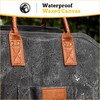 MOUNTAIN GRILLERS Heavy Duty Canvas Firewood Carrier - Features Reinforced