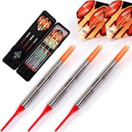 CUESOUL Sword Series Soft Tip Darts, 18g, 95% Tungsten (CSTSTD042)