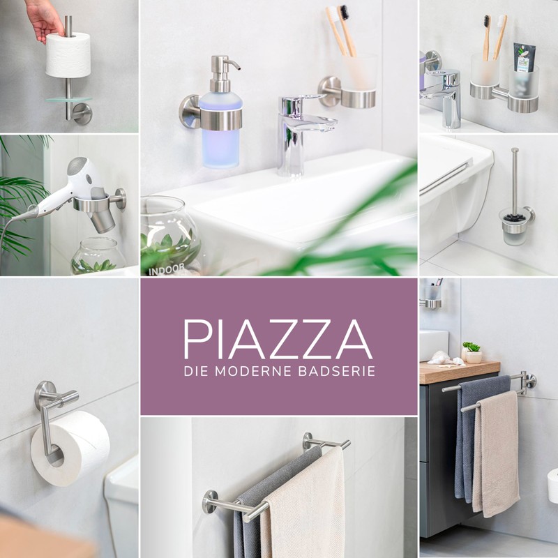 Bremermann® Piazza Bathroom Range/LUCENTE – Toilet Brush Stainless Steel Handle