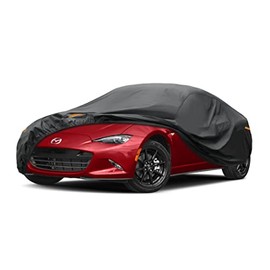 kayme - Funda para Coche de 7 Capas,Compatibles con MX-5 MX5 (1990-2025) de, para Todo Tipo de Clima, Cubierta Completa para Exteriores, protección contra Rayos UV, Color Negro