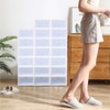 LYNICESHOP White 20 Pack Stackable Shoe Storage Box,Clear Plastic Shoe