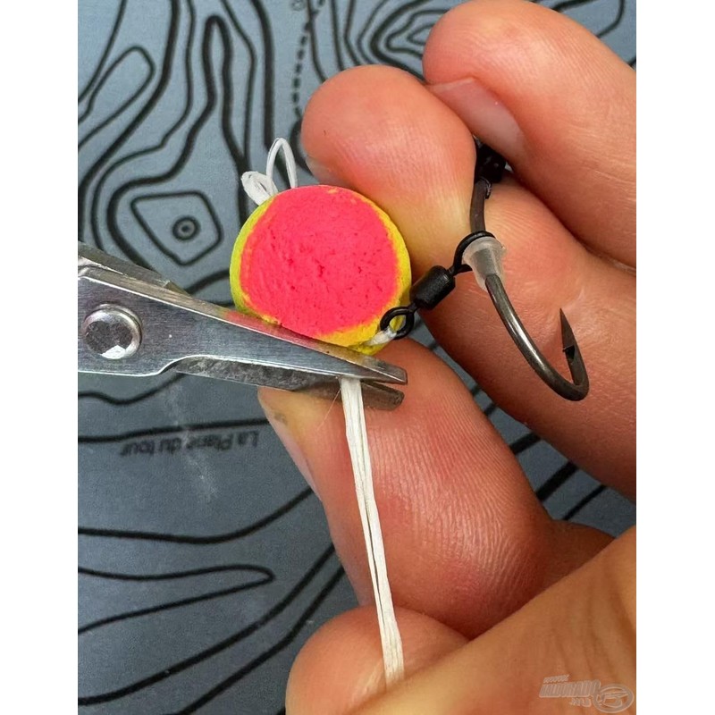 Haldorado Bait Floss, 50m, gewachste Angelschnur für Pop-up Baits und