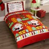 Father Christmas Kids Santa Presents Xmas Quilt Duvet Cover and