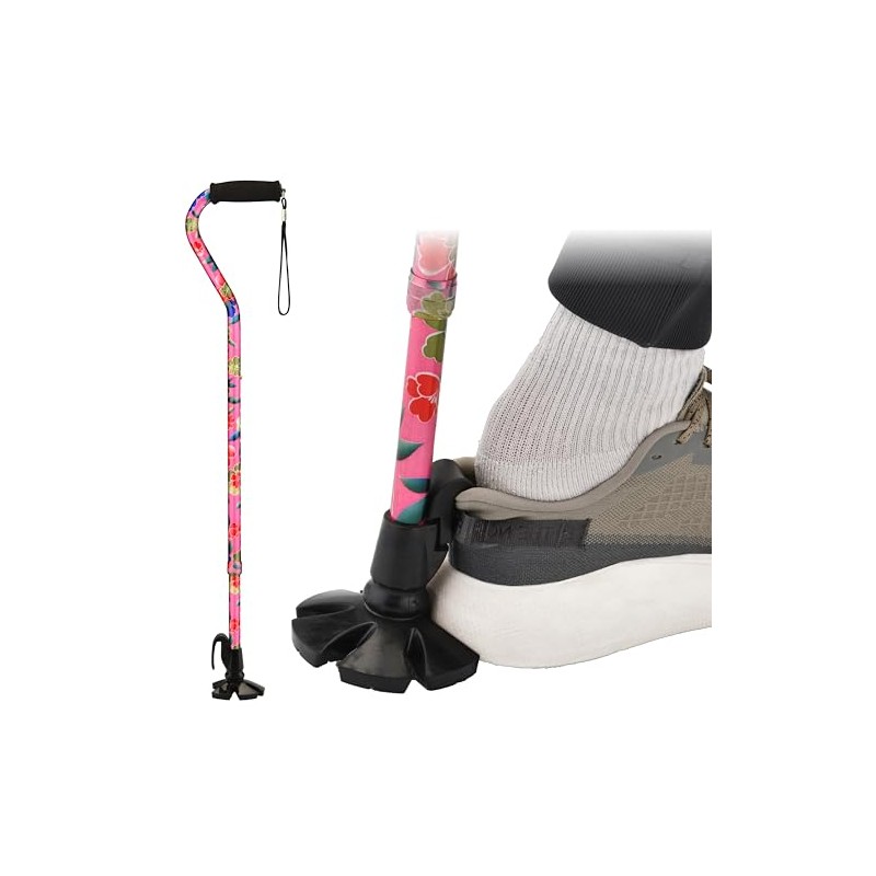 NOVA Shoe Horn Offset Cane – 2-in-1 Walking Cane &