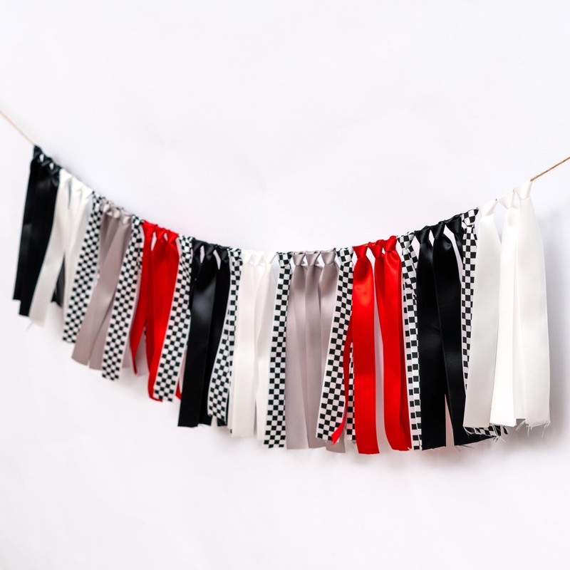 Gostman Racing Theme Ribbon Tassel Garland Banner