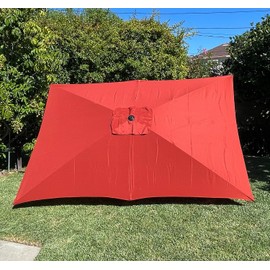 BELLRINO Replacement Umbrella Canopy for 10ft x 6.5 ft 6 ribs Umbrella (Canopy Only)