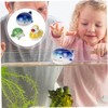 Kisangel 3pcs Ceramic Floating Fish Tank Ornament Hand-Painted Aquarium Decor
