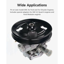 ACZCR 12 PCS Power Steering Pulley Puller Tool Pulley Remove and Install Tool Set Universal Fit for Water Pump, Vacuum Pump Pulleys and Most Engines with Storage Case