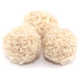 Pack of 120 15 mm Pompoms for Crafts, Colourful Pompoms Balls Fluffy Plush Balls Pom Pom Set for Craft Making, Pompoms Balls for Easter, Christmas, Children, Funny DIY Creative Crafts, Beige
