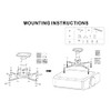 Amer Universal Projector Extension Arms (Mount Points up to 15.7"