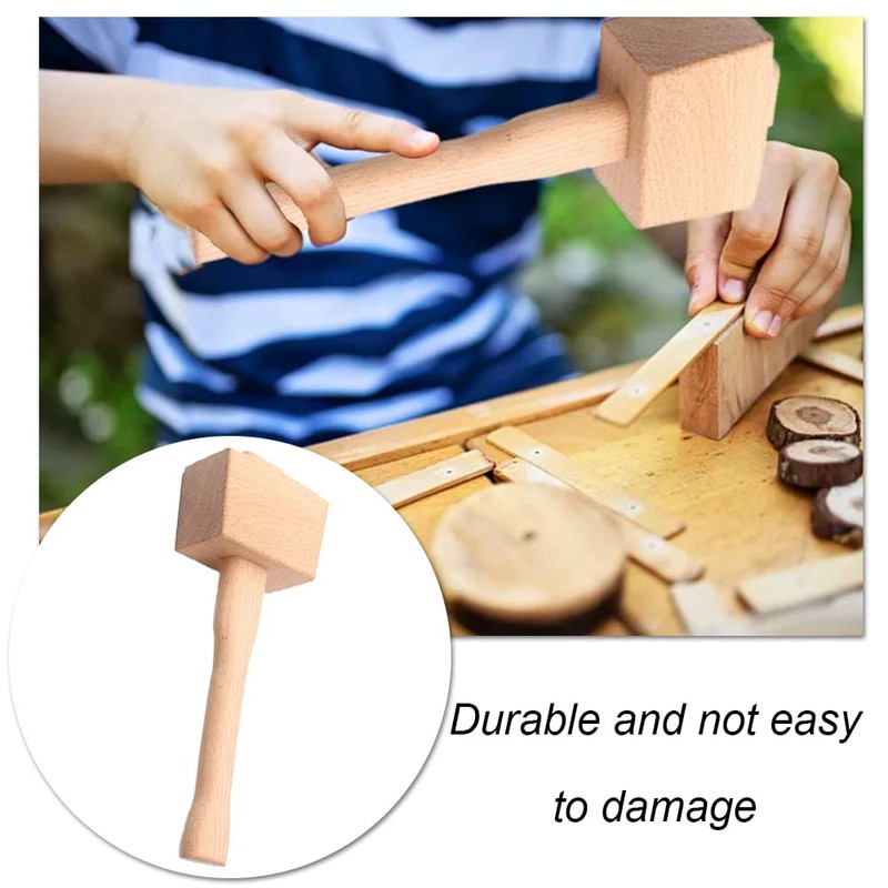 Wooden Mallet Multipurpose Ice Mallet Expert Beech Wood Mallet for