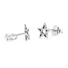 WINDALF ISKA 925 Sterling Silver Pentagram Stud Earrings Height 0.6