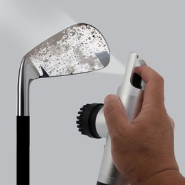 Sprush Golf Club Brush Cleaner with Water Spray Bottle and Sponge - Clean Golf Clubs Golf Balls Shoes All at Once - Heavy Duty - Golf Cleaning Device - Golf Accessories- USA Company