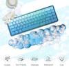 JIKIOU Cloud Wrist Rest Keyboard, Cloud Keyboard Wrist Pad Set