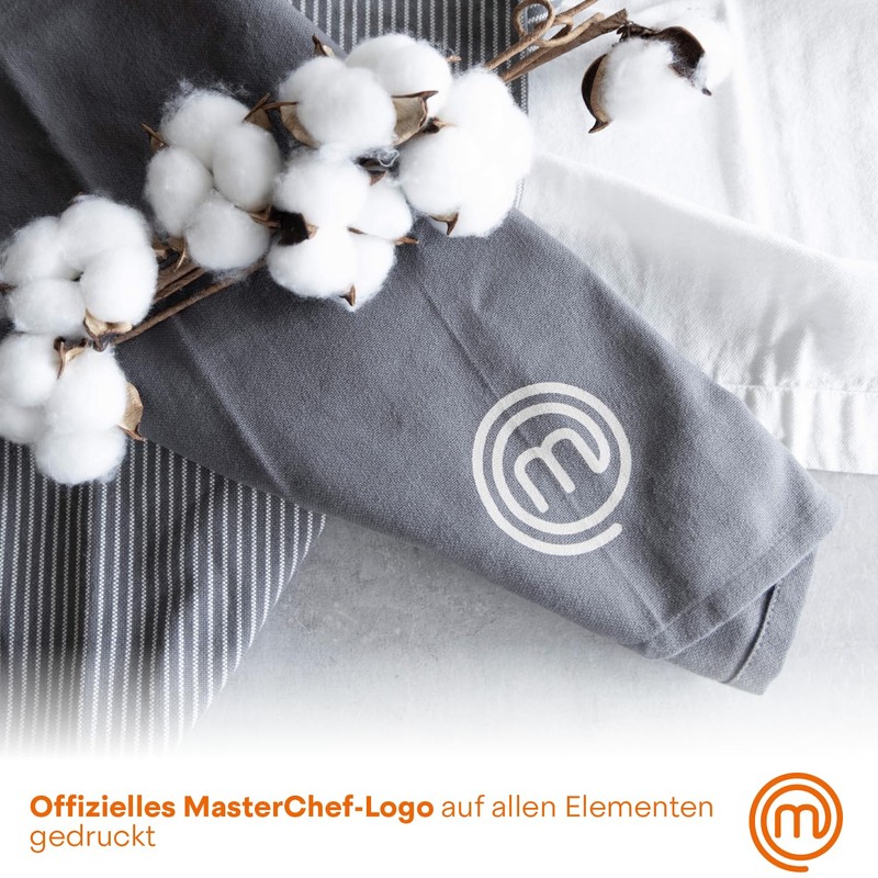 MasterChef Tea Towels, Set of 4, Tea Towels, 100% Cotton,