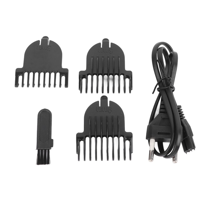 Electric Hair Clipper USB Rechargeable Hair Grooming Trimmer with 3
