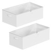 SpaceAid 2 Pack 10" High Under Bed Storage Containers, Large