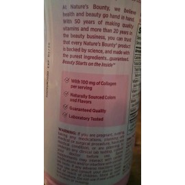 Nature’s Bounty Optimal Solutions Hair Skin & Nails with Biotin & Collagen Citrus-Flavore