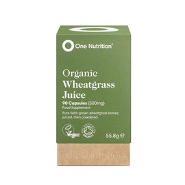 One Nutrition Wheatgrass Juice Capsules – Natures Multivitamin – Juiced Then Powdered for Maximum Nutrient Density – Source of Vitamin B12, Iron, Calcium & Magnesium - 90 Capsules