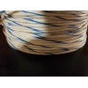 ACDC 16 GAUGE WIRE WHITE W/BLUE STRIPE 50 FT PRIMARY AWG STRANDED COPPER POWER MTW