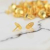 500pcs Drawing Pins, BetterJonny 9.5mm Gold Push Pins Iron Thumb