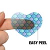 Mermaid Fish Scale Pattern Heart Shaped Planner Calendar Scrapbook Craft