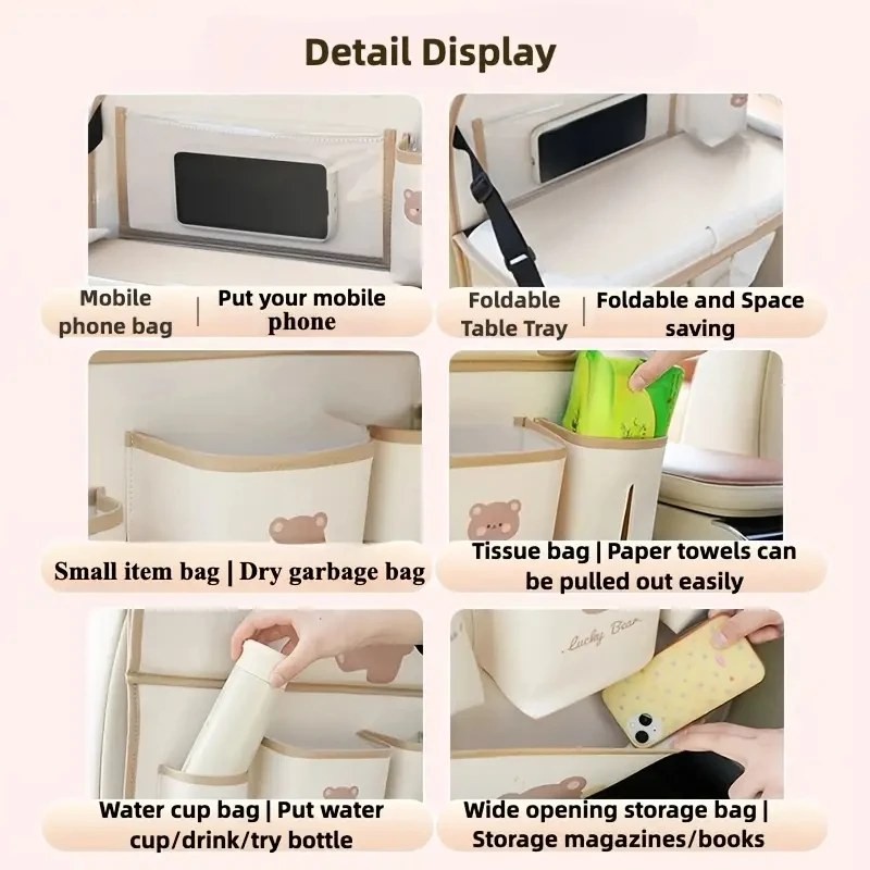 OrganiMax Car Back Seat Organizer Storage