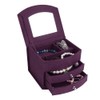 3 Layers Portable Jewelry Earrings Rings Bracelet Necklace Box Organizer