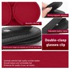 Dogary Sun Visor Eyeglasses Clip, Soft Leather Sunglasses Card Ticket