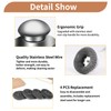 5Pcs Steel Wool Scrubber with Replacement Wire Sponge Pads Set,