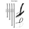 bokobon (ボコボン) Repeat Cable Ties Reusable and Removable 250-450mm x